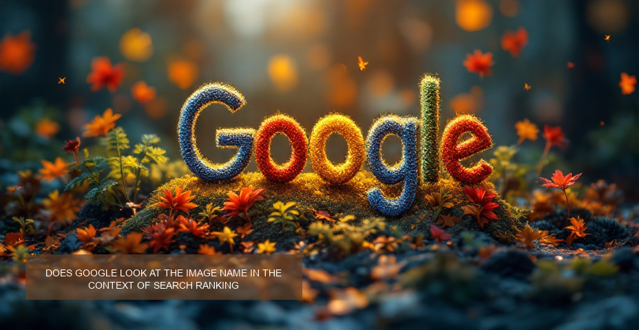 Article - Does google look at the image name in the context of search ranking?